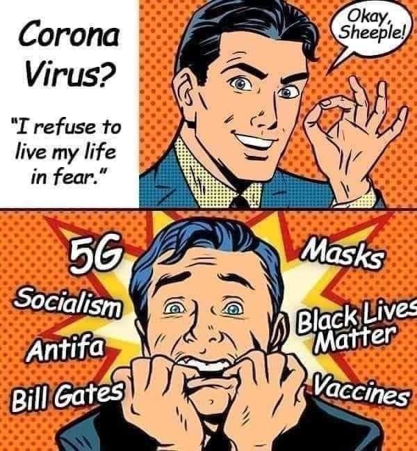 Corona Virus I refuse to live my life