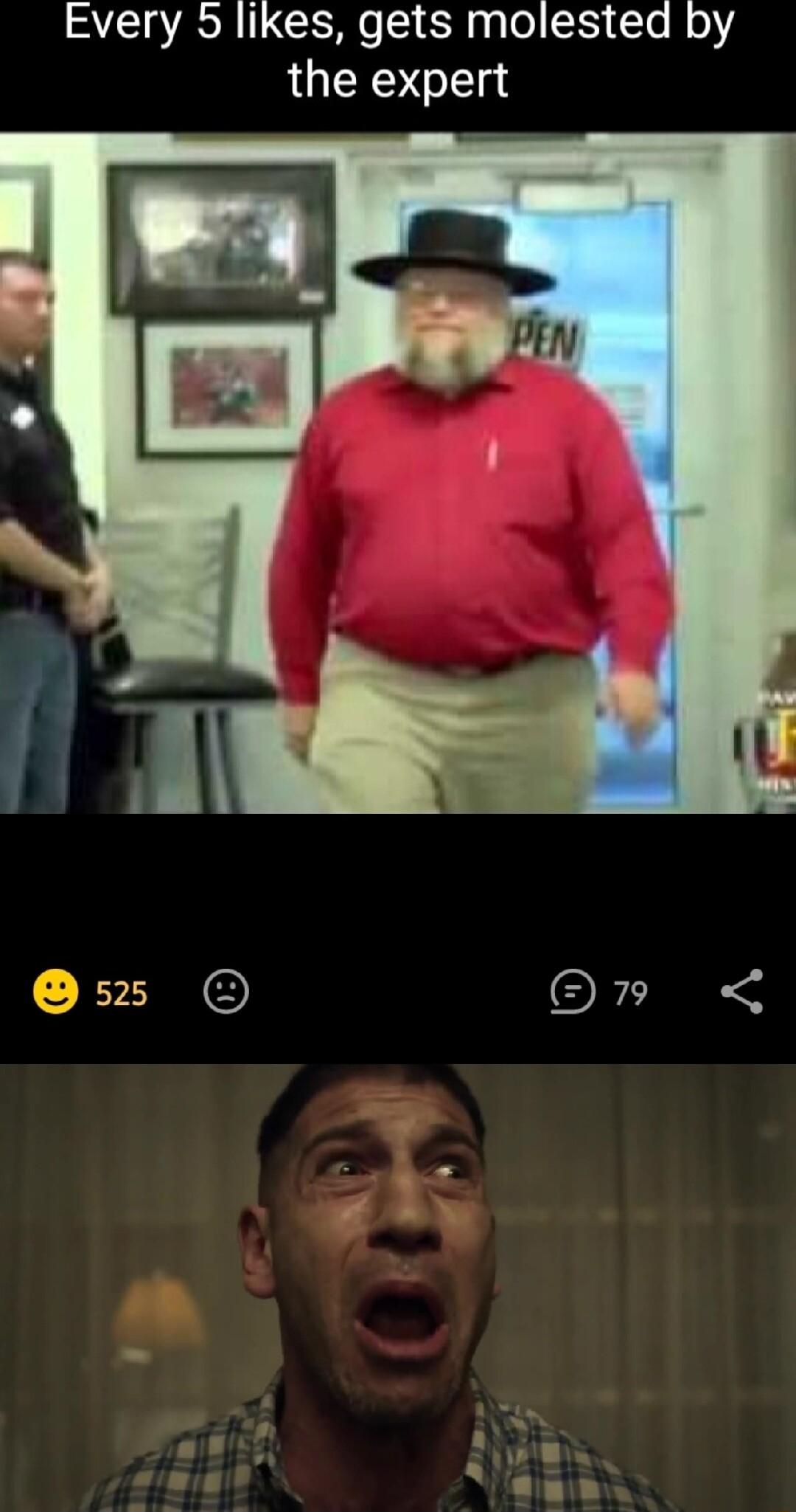 Every 5 likes gets molested by the expert