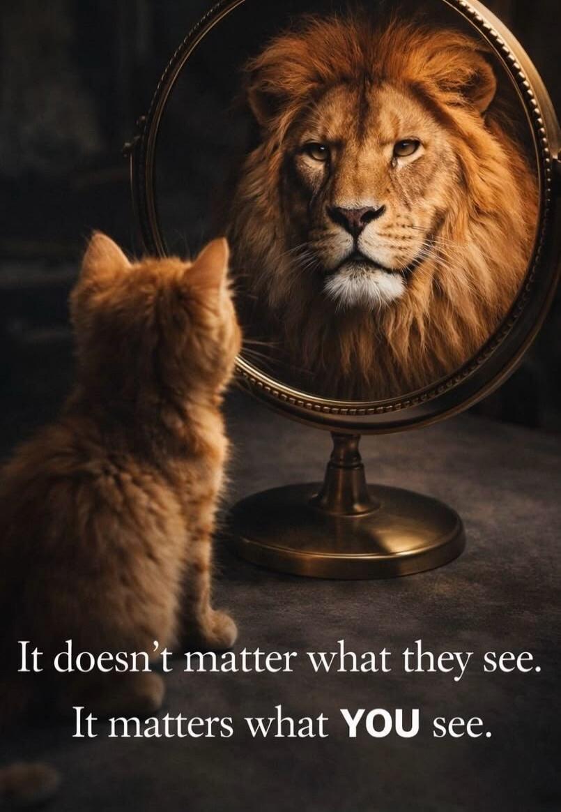 It doesn't matter what they see. It matters what YOU see.