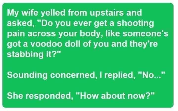 My wife yelled from upstairs and 1 CTo M 0 Lo VLo TV IAVZET o 3 I g LoTed i y 0 o 11 W Ted o ITRVLeTT l o ToTo VA 1 XTo1 1 Ty XS o L R7eToTo oTo e o ol RVZeTIRTo To s 1A stabbing it SToTT o Te 1gTe WedoT g TotT g TTe M T o TTo M 0 MRS L1 TN 13 o Tod g To To Ml odTVA 1 o To V1l T i d