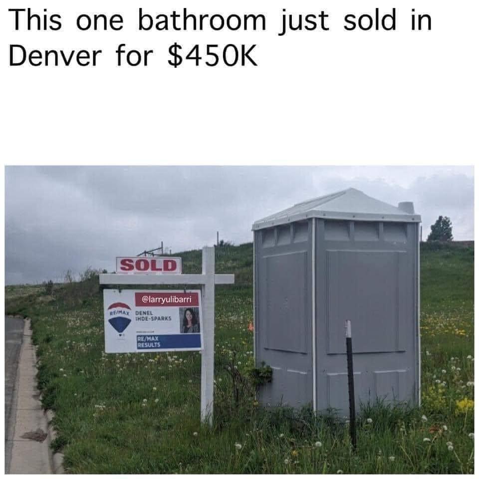 This one bathroom just sold in Denver for 450K