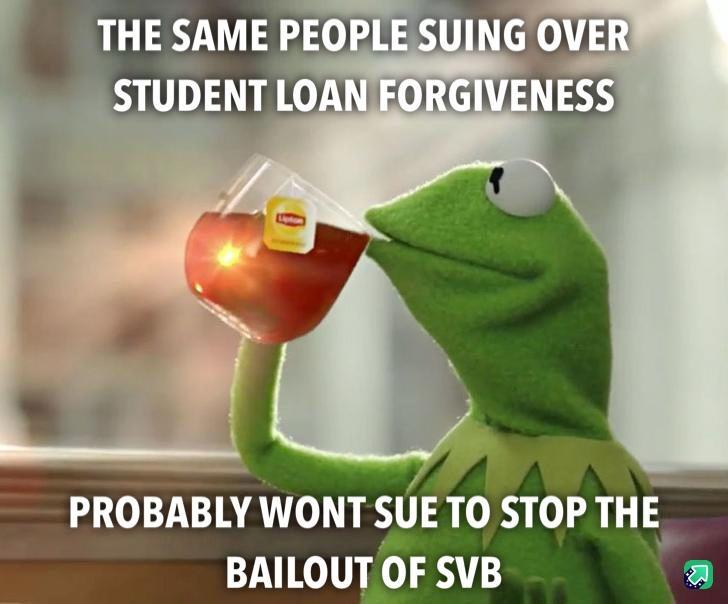 7 Viluiamtl VER STUD LOAN FORGIVENESS PROBABLY WONT SUE TO STOP THE BAILOUT OF SVB a