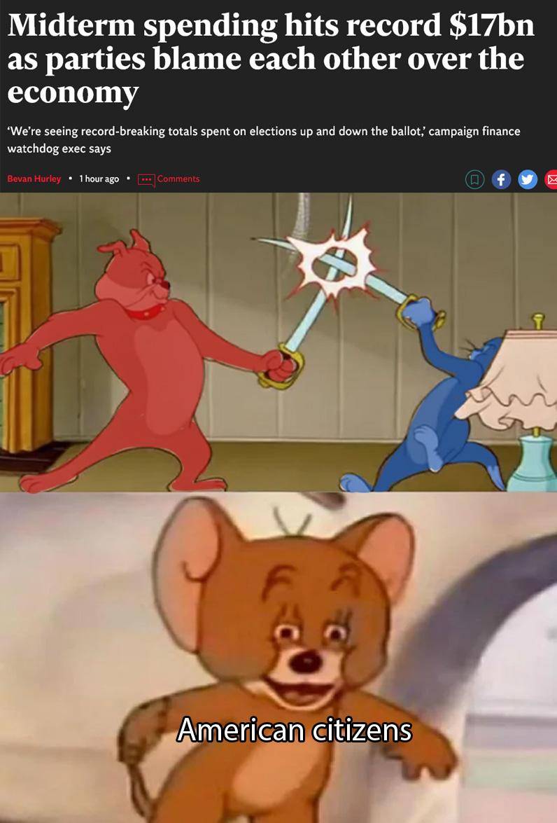 Midterm spending hits record 17bn as parties blame each other over the economy Were secing rcord bresking toals spent onelections up and down the ballat campalgn finance watchdog exec says PO E Av mericanGitizens