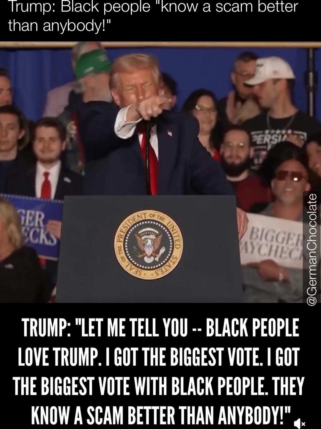 Trump: Black people 