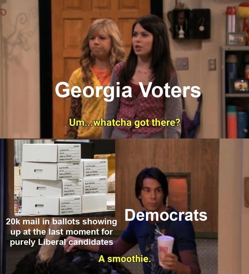20k mail in ballots showing Democrats up at the last moment for purely Liberal Gandidates h A smoothie