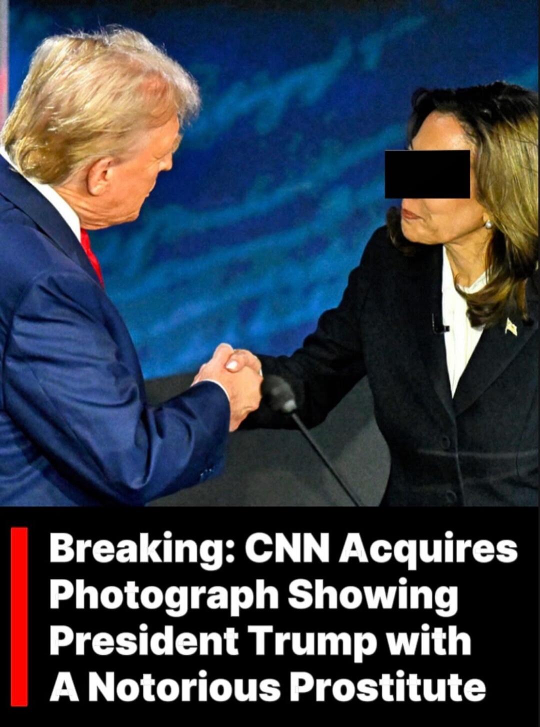 Breaking: CNN Acquires Photograph Showing President Trump with A Notorious Prostitute
