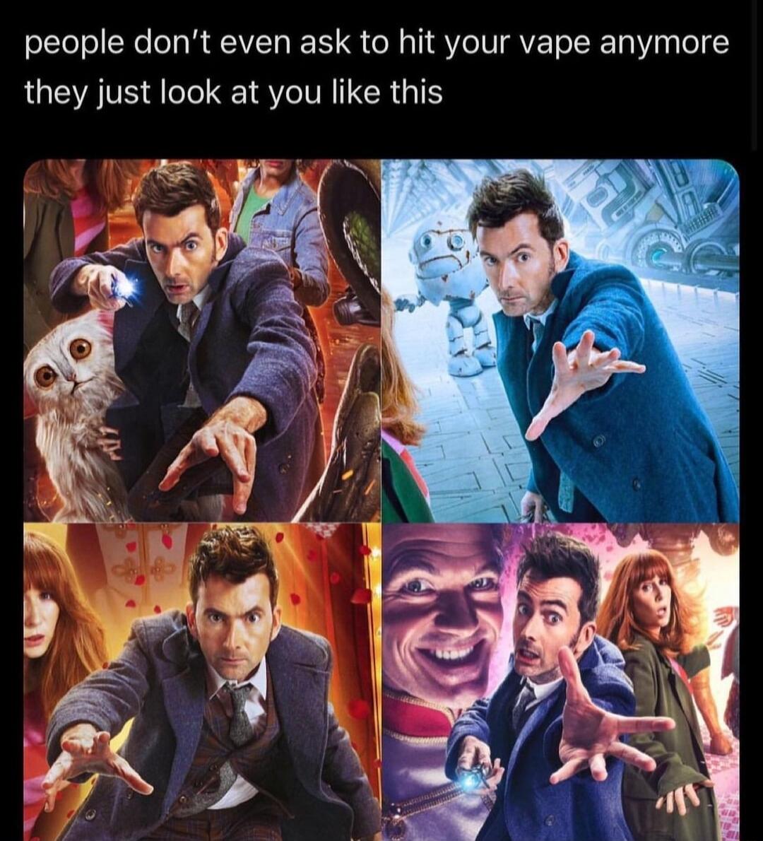 people dont even ask to hit your vape anymore they just look at you like this