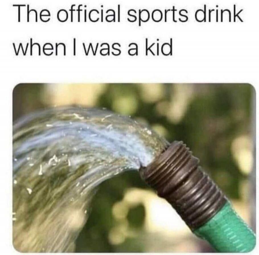 The official sports drink when I was a kid