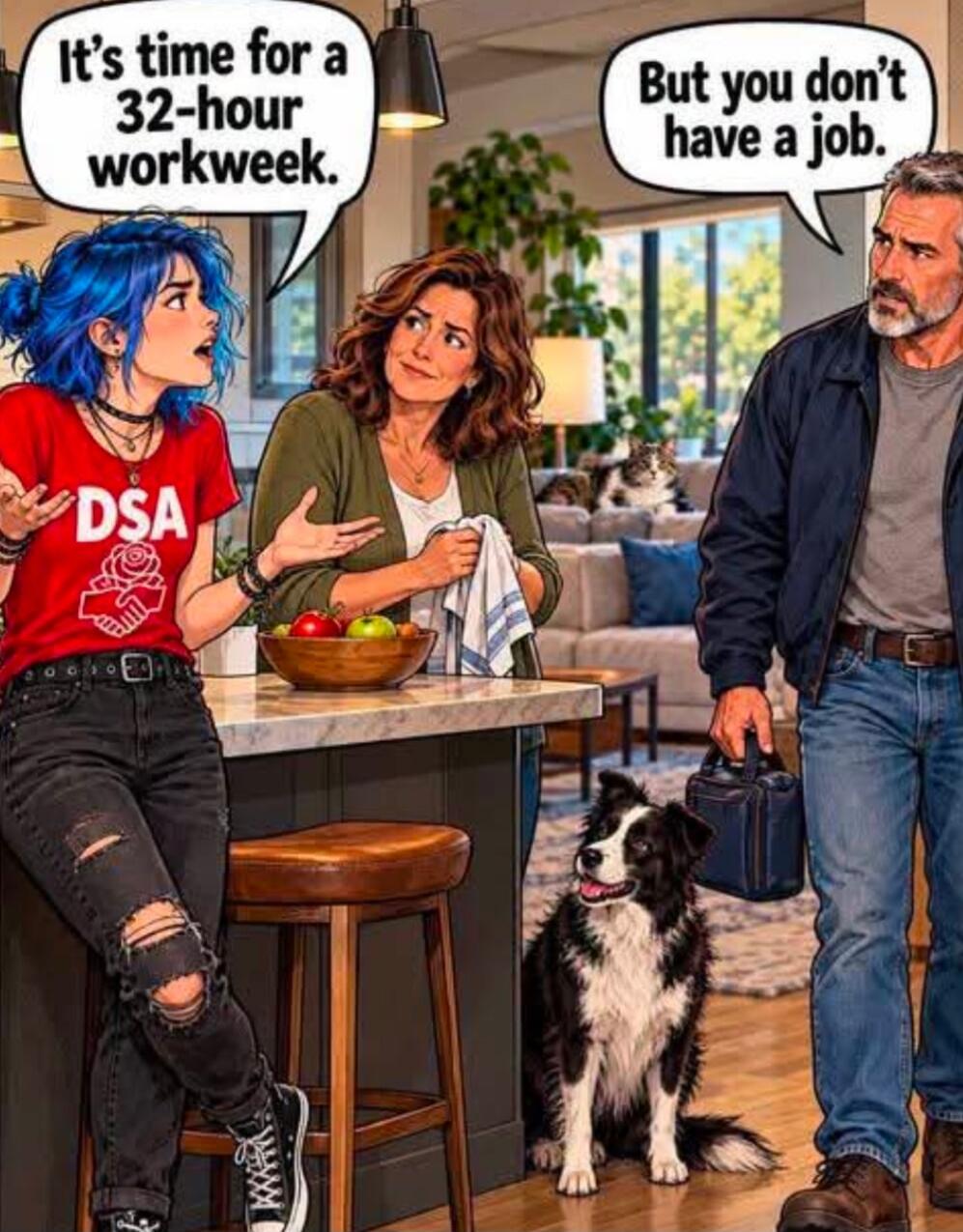 It's time for a 32-hour workweek. But you don't have a job.
