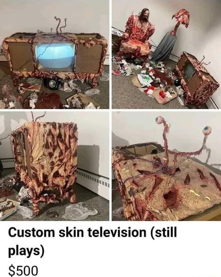e S Custom skin television still plays 3500