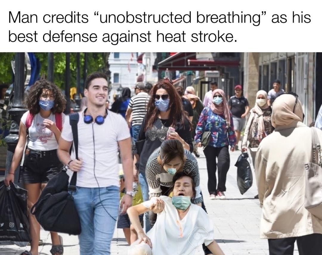 Man credits unobstructed breathing as his best defense against heat stroke