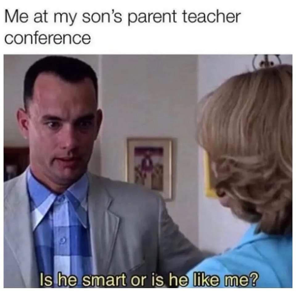 Me at my sons parent teacher conference 1 HDaSnERIdRNe T mee