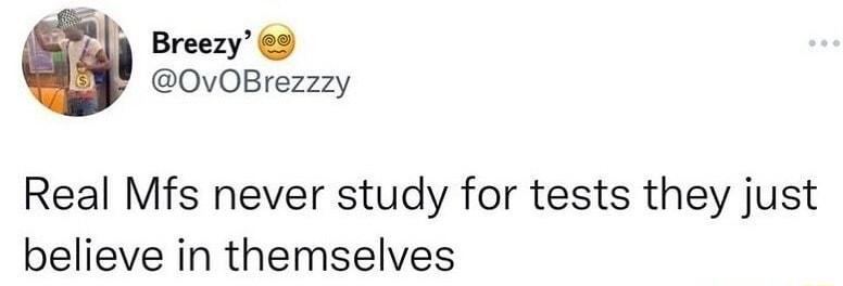 Breezy 9 OvOBrezzzy Real Mfs never study for tests they just believe in themselves