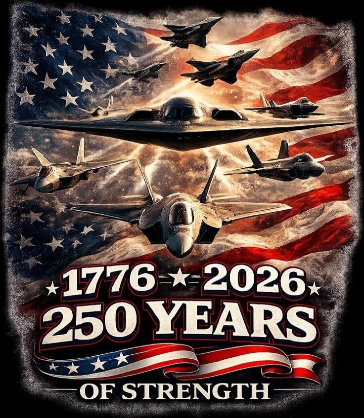 1776 2026 250 YEARS OF STRENGTH