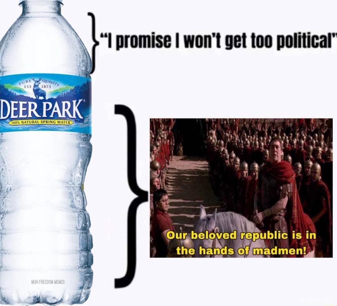 I promise wont get oo political