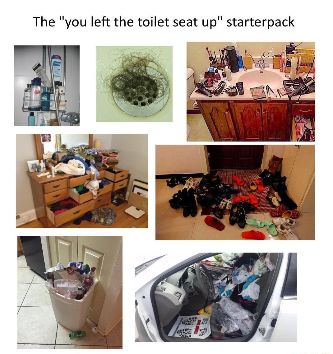 The you left the toilet seat up starterpack