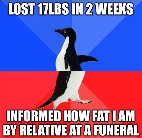 R RIS PA 1363 A INFORMED HOW FAT AM BY RELATIVE AT A FUNERAL
