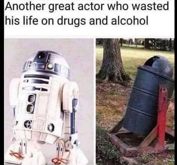 Another great actor who wasted his life on drugs and alcohol