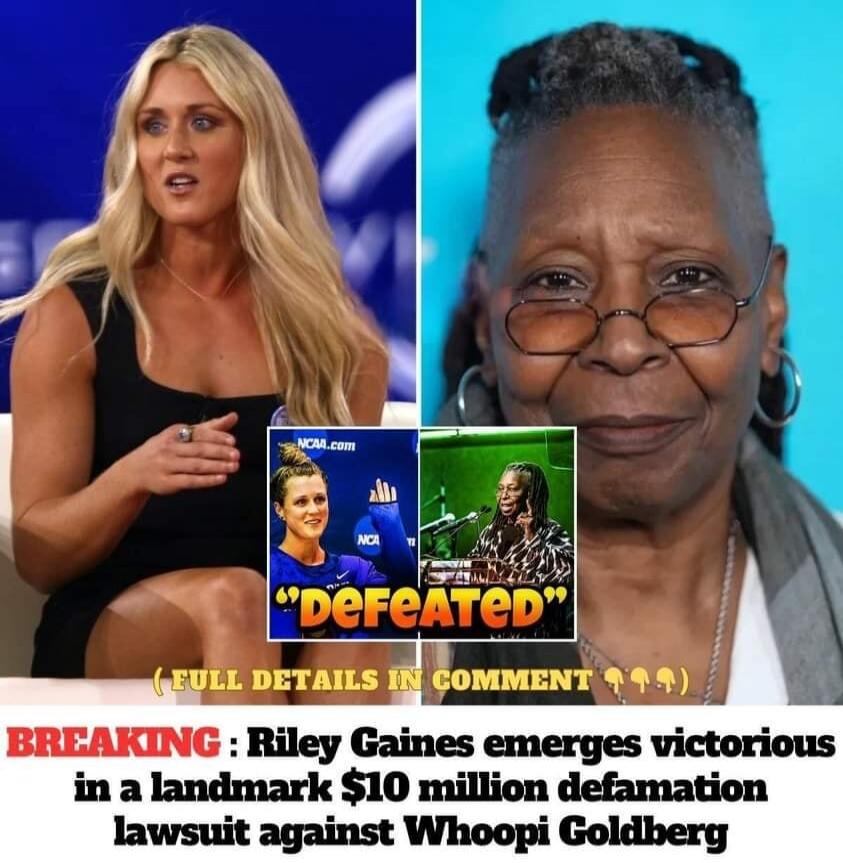 DEFEATED (FULL DETAILS IN COMMENT) BREAKING: Riley Gaines emerges victorious in a landmark $10 million defamation lawsuit against Whoopi Goldberg