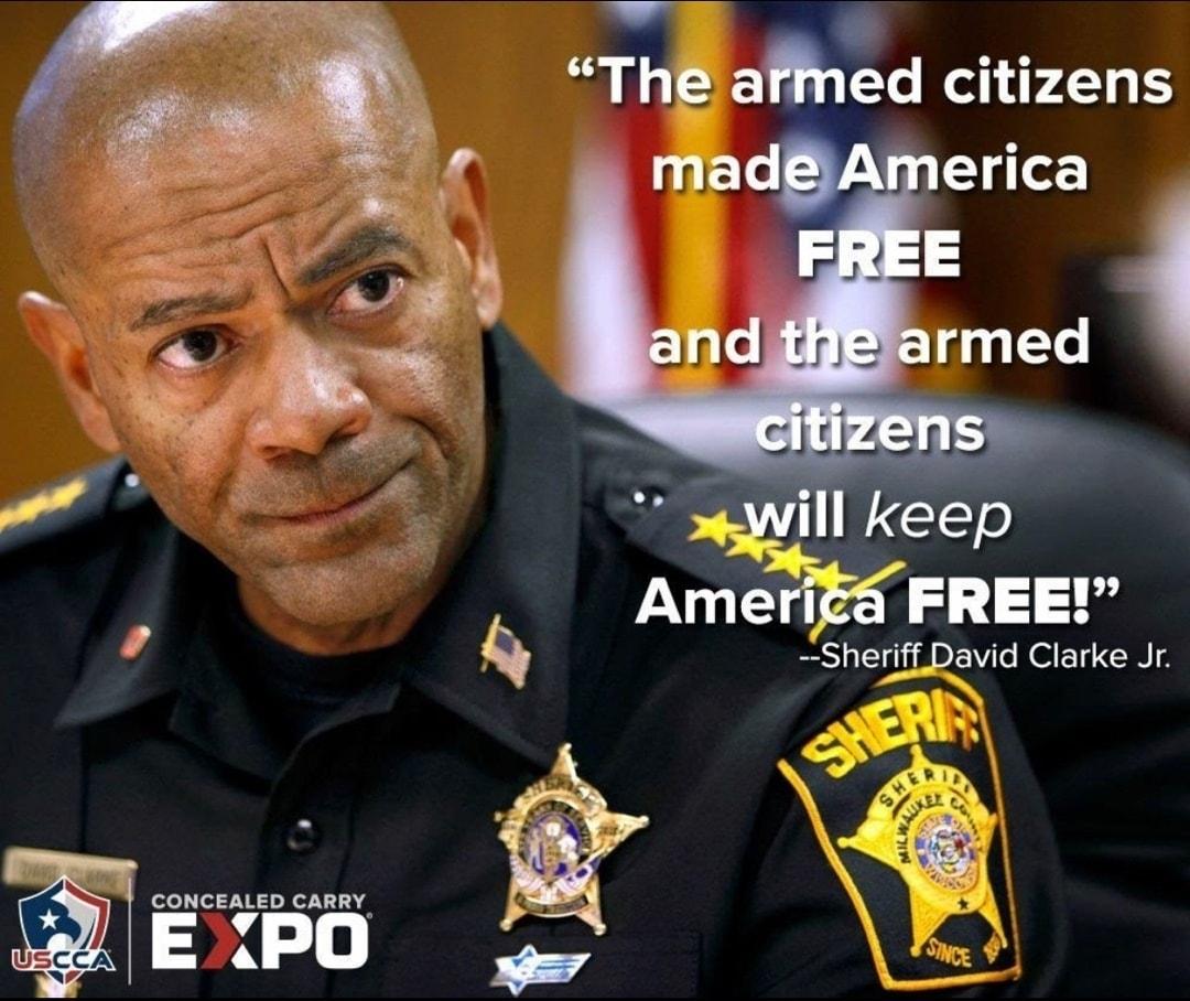 L The amled citizens JJLJJJ b Amerc FREE 4 Q Sheriff David Clarke Jr CONCEALED CARRY 1 EPO0