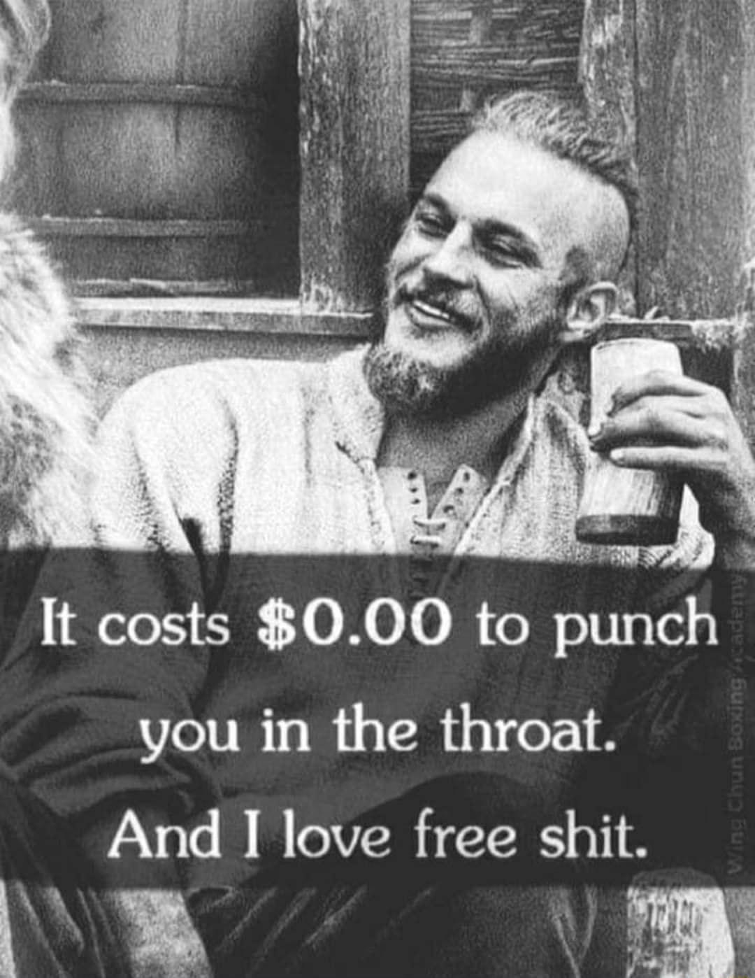 It costs 000 to punch you in the throat PaVele B B VR TR o R T