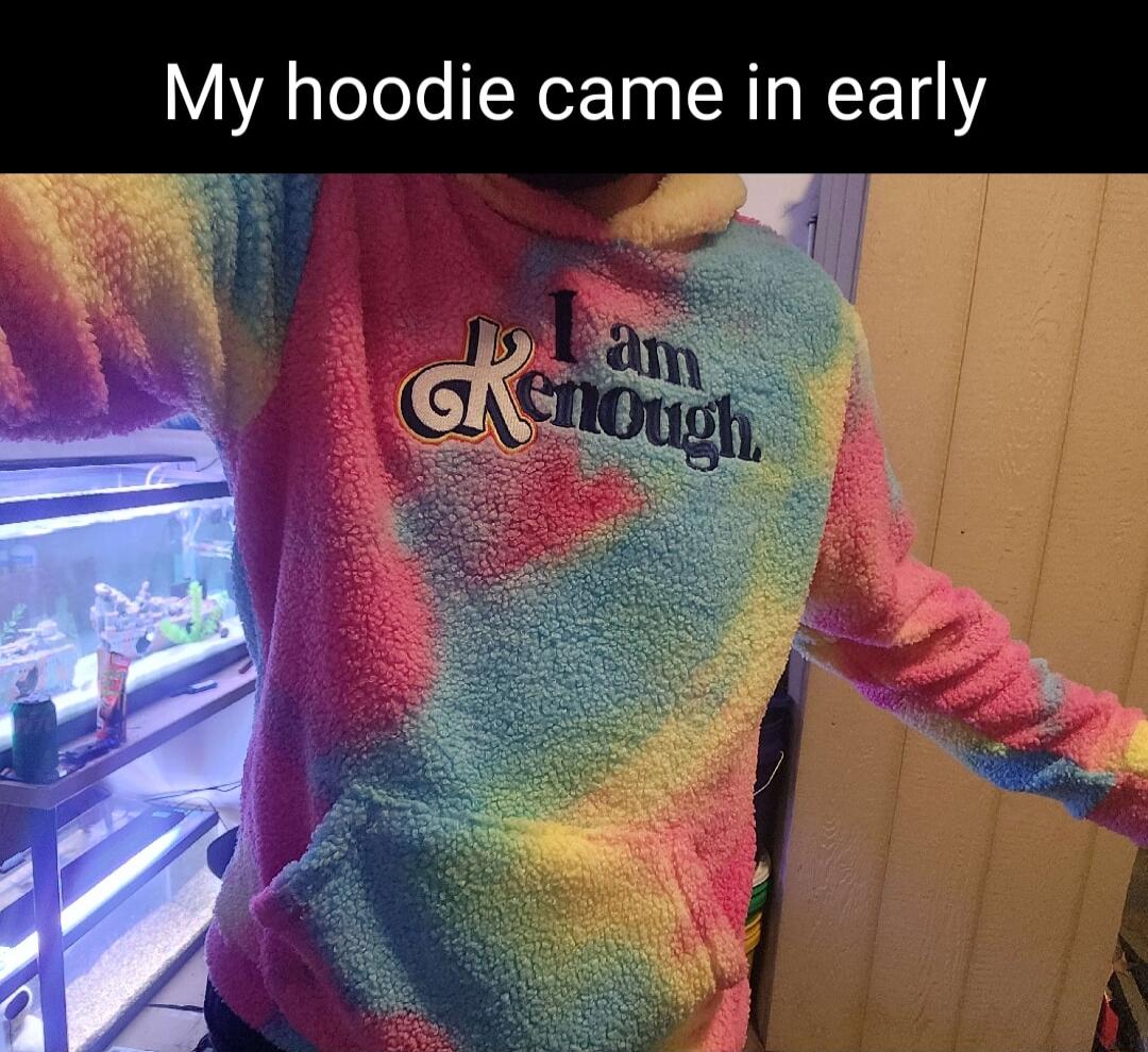 My hoodie came in early