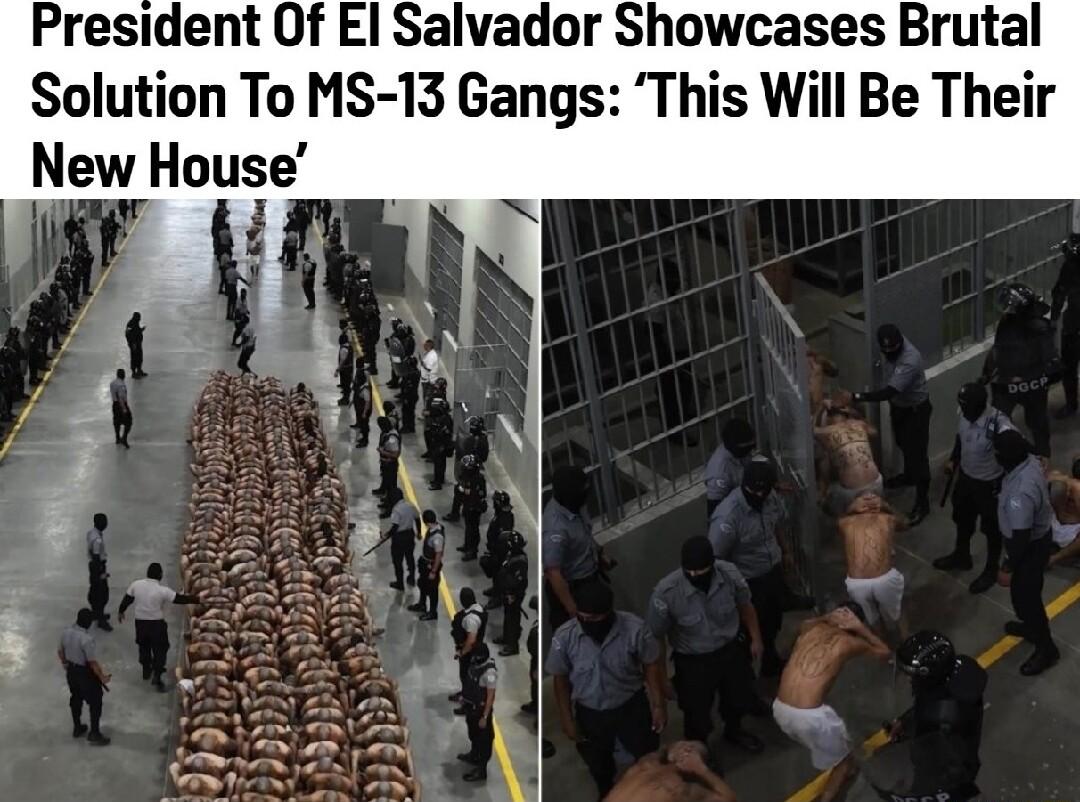 President Of El Salvador Showcases Brutal Solution To MS 13 Gangs This Will Be Their New House