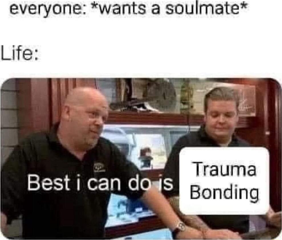 everyone wants a souimate Life Trauma Bonding