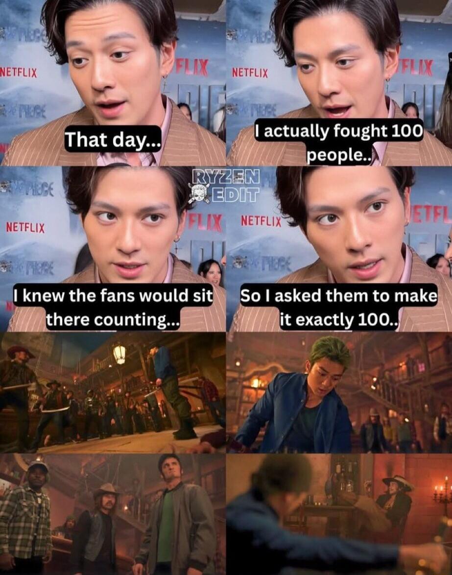 That day... I actually fought 100 people.. I knew the fans would sit there counting... So I asked them to make it exactly 100..