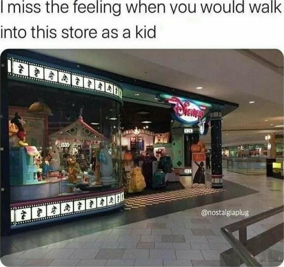 miss the feeling when you would into this store as a kid nostalgiaplug