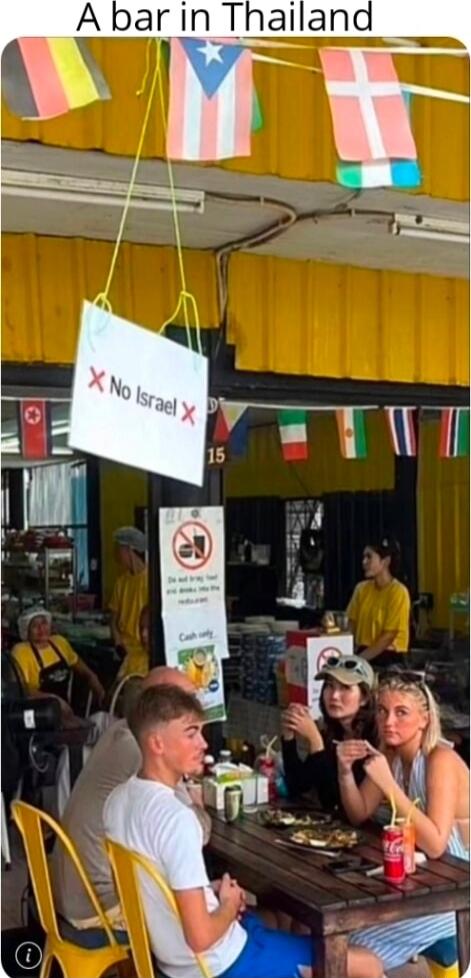 A bar in Thailand
No Israel