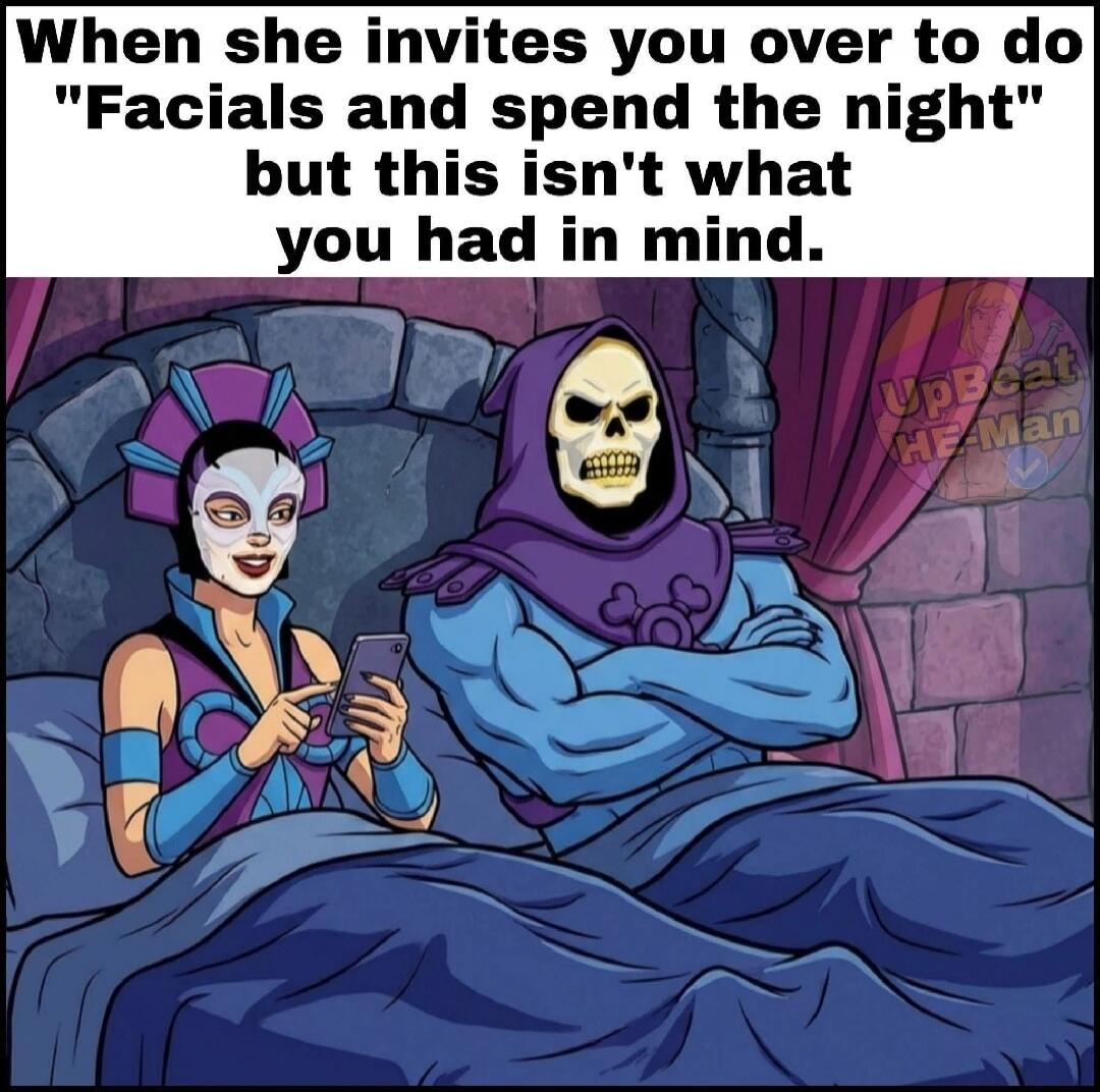 When she invites you over to do 