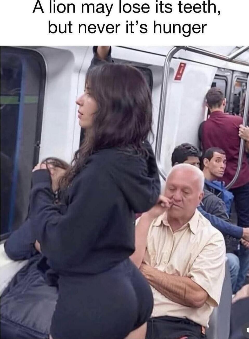 A lion may lose its teeth, but never it's hunger