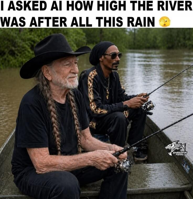 I ASKED AI HOW HIGH THE RIVER WAS AFTER ALL THIS RAIN 🫣