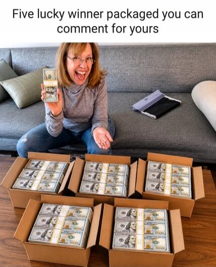 Five lucky winner packaged you can comment for yours