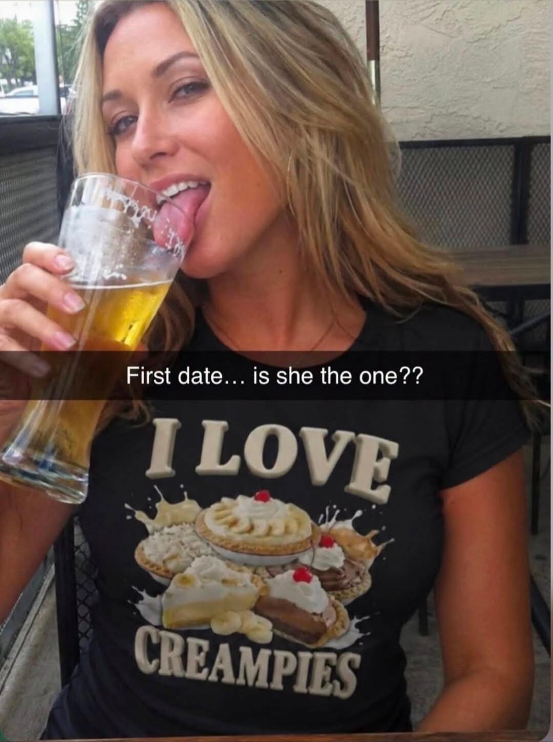First date... is she the one?? I LOVE CREAMPIES