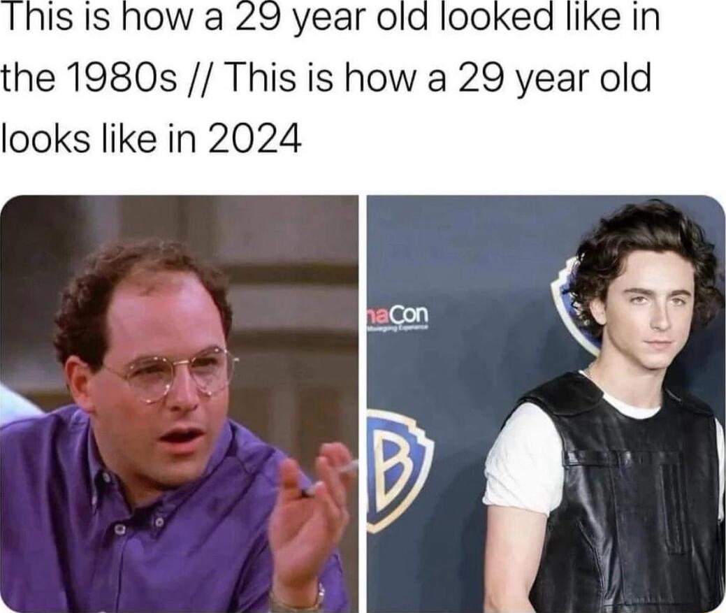 he 1980s This is how a 29 year old looks like in 2024