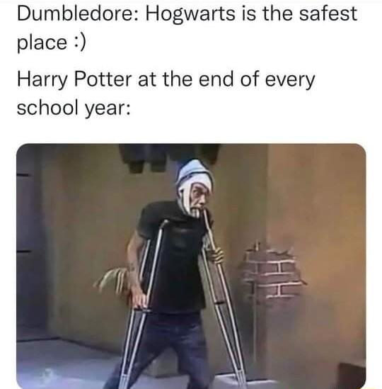 Dumbledore Hogwarts is the safest place Harry Potter at the end of every school year
