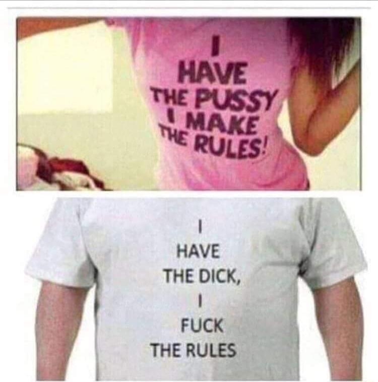 HAVE THE DICK FUCK THE RULES