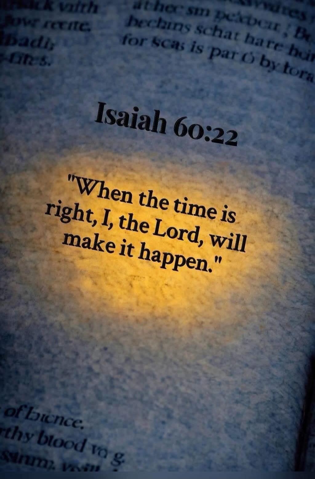 Isaiah 60:22. 