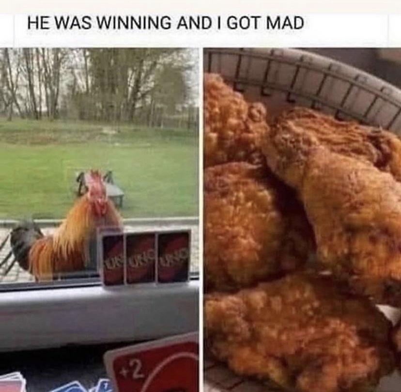 HE WAS WINNING AND GOT MAD