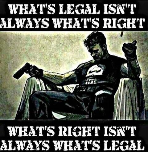 WHAT'S LEGAL ISN'T ALWAYS WHAT'S RIGHT. WHAT'S RIGHT ISN'T ALWAYS WHAT'S LEGAL.
