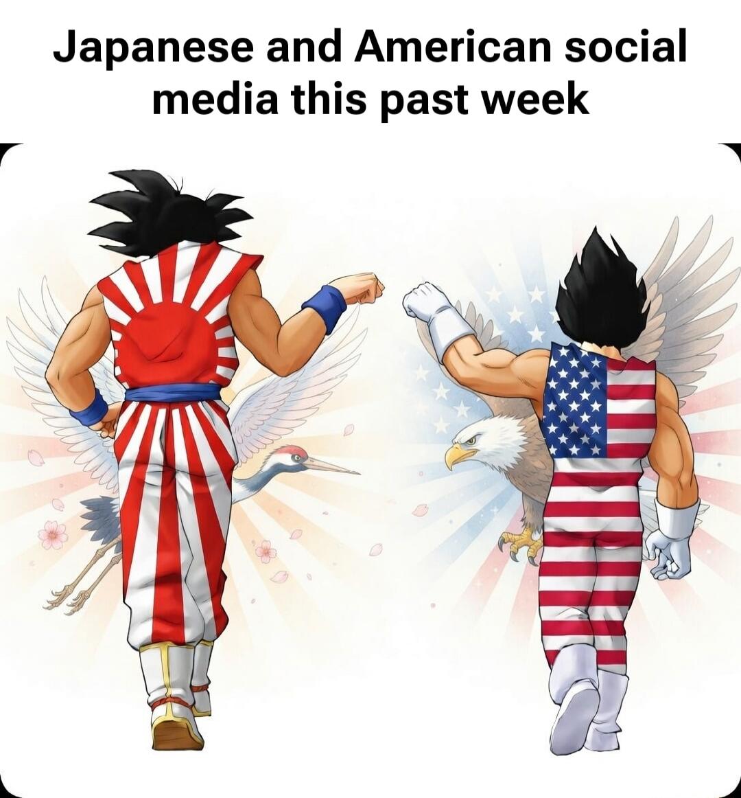 Japanese and American social media this past week