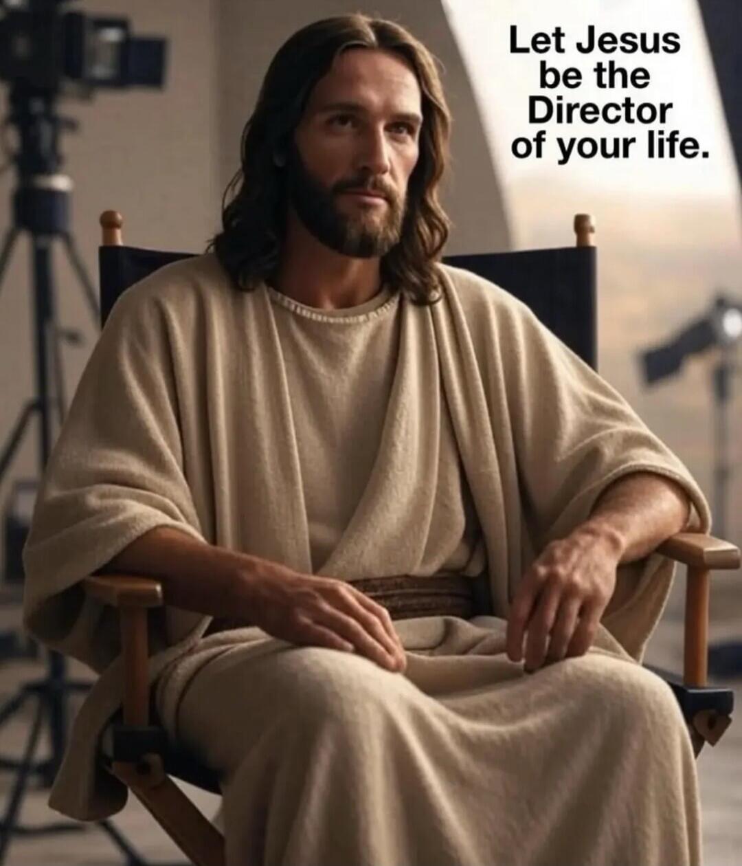 Let Jesus be the Director of your life.