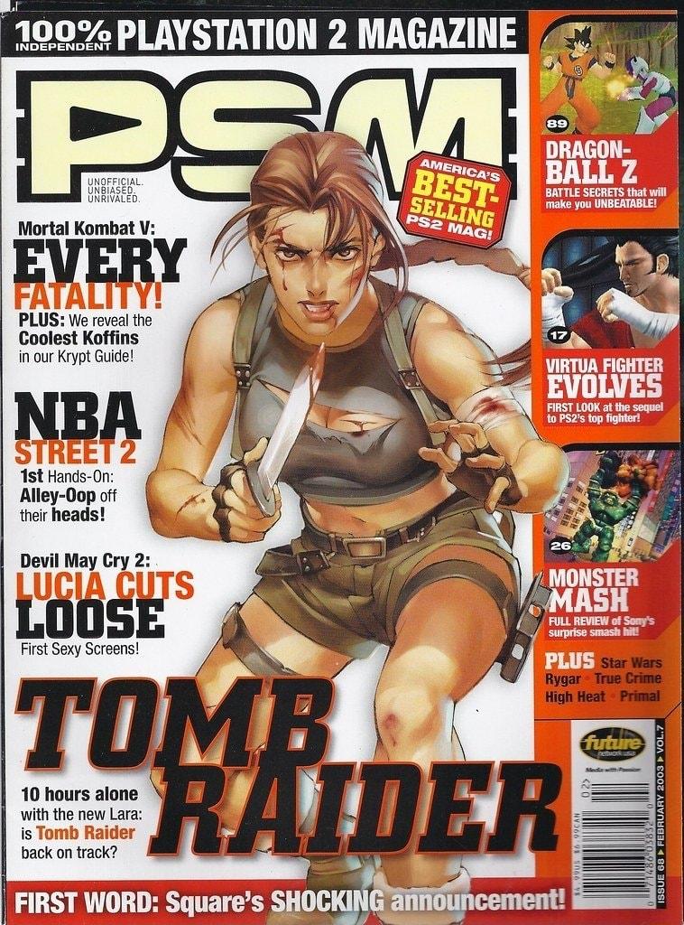 D2 PLAYSTATION 2 MAGAZINE Mortal Kombat V EIERY PLUS e reveal the Coolest Koffins inour Koy Guice NBA 15t Hands On Alley Oop o ek heads Devil May Cry 2 LUISE FirstSexy Screens withthe newLara backon rack