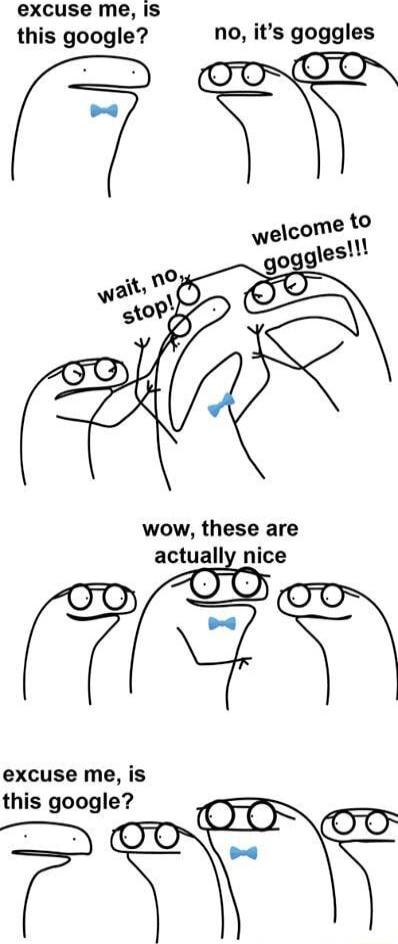 excuse me Iis this google no its goggles wow these are actually nice IF excuse me is R