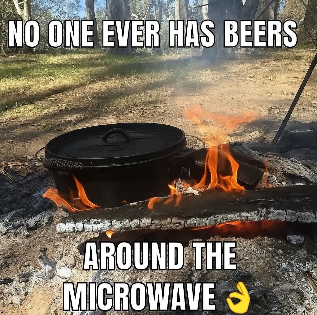 NO ONE EVER HAS BEERS AROUND THE MICROWAVE