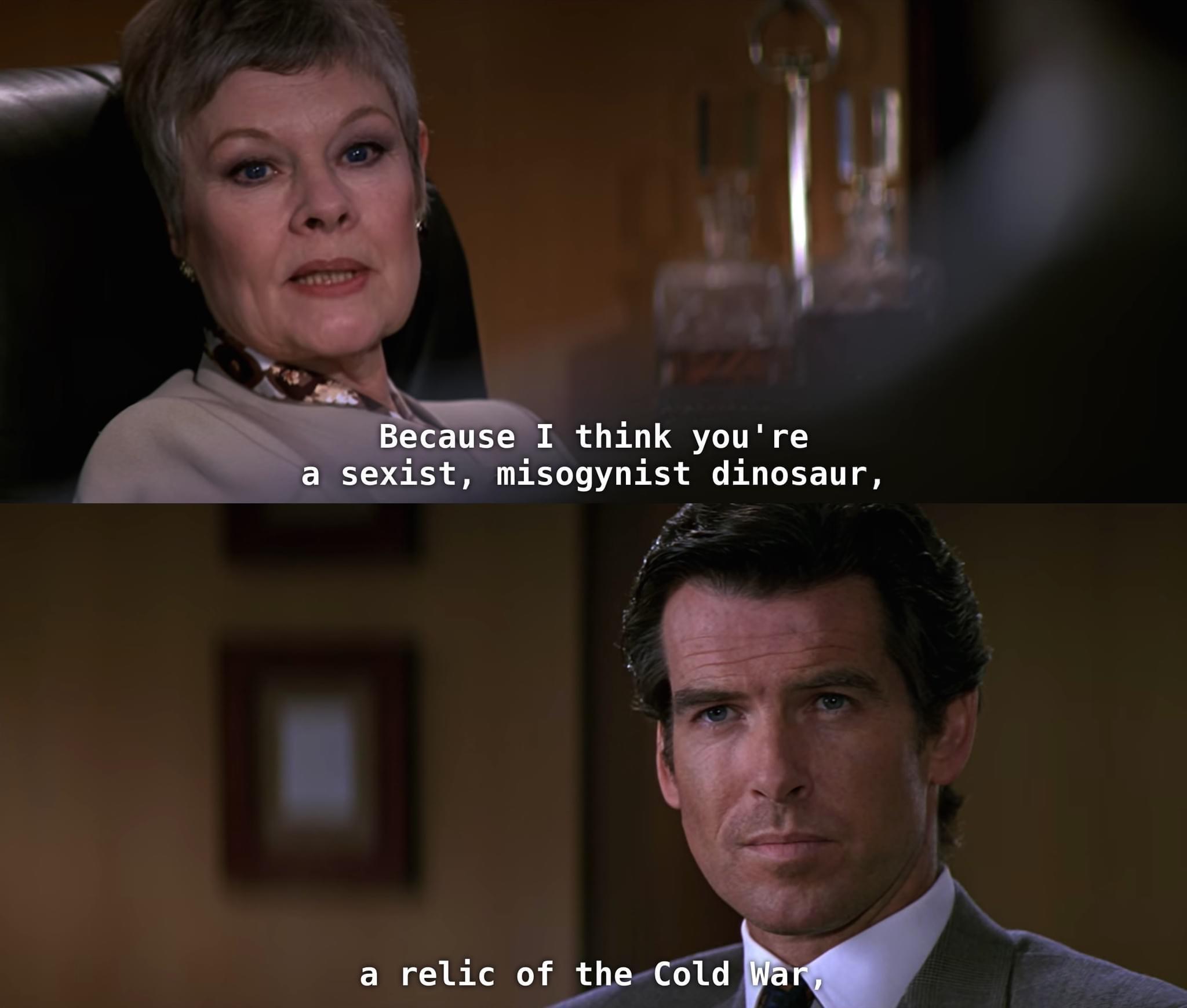 e I think youre misogynist dinosaur 2 A