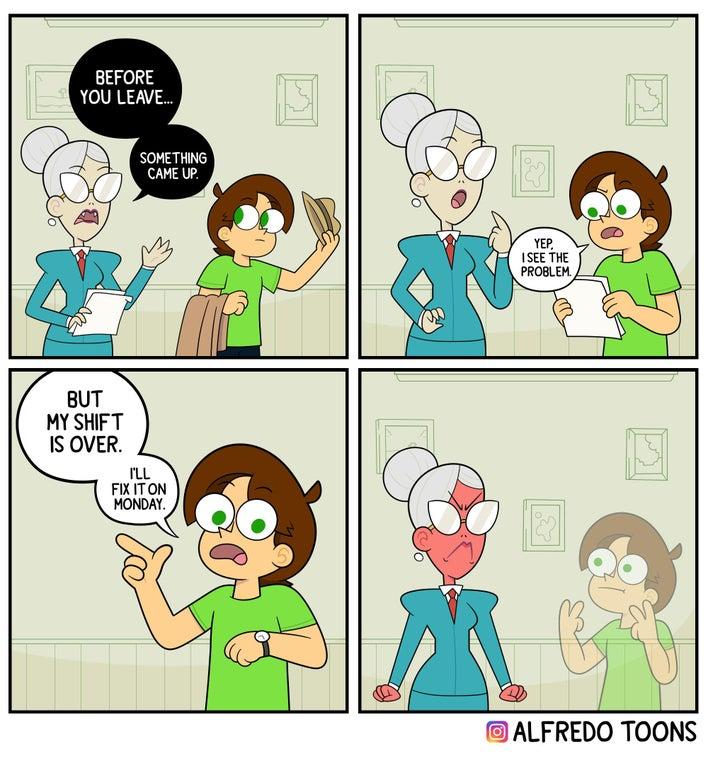 BEFORE 0U LEAVE BUT MY SHFT ALFREDO TOONS