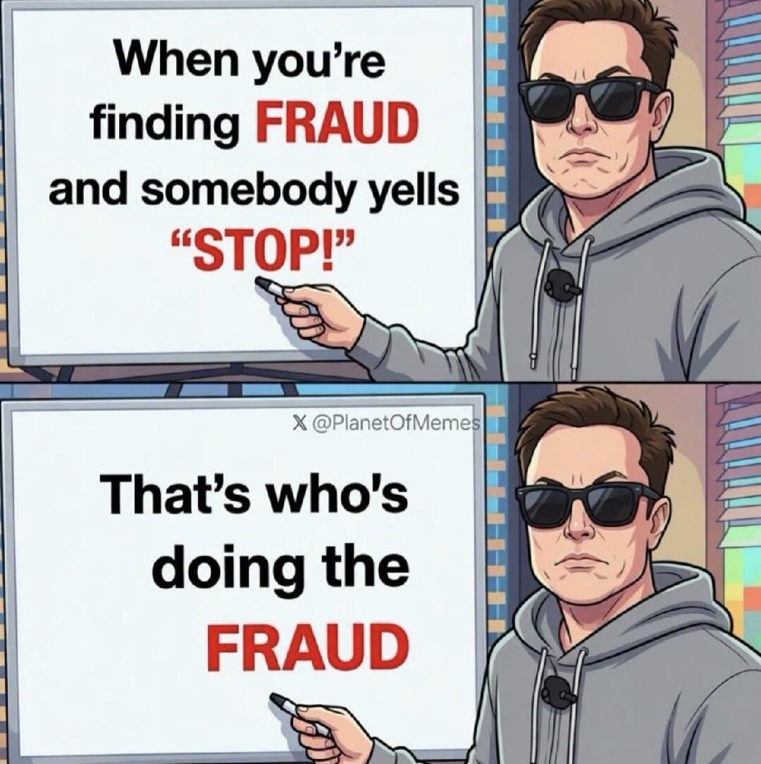 When you're finding FRAUD and somebody yells 